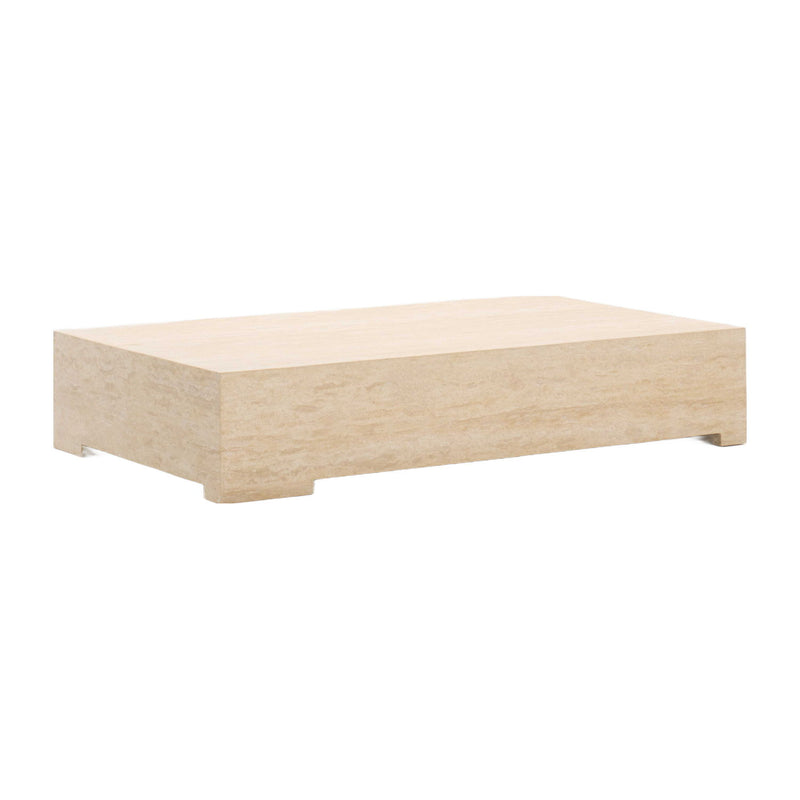 Alchemy Travertine Coffee Table – Trit House